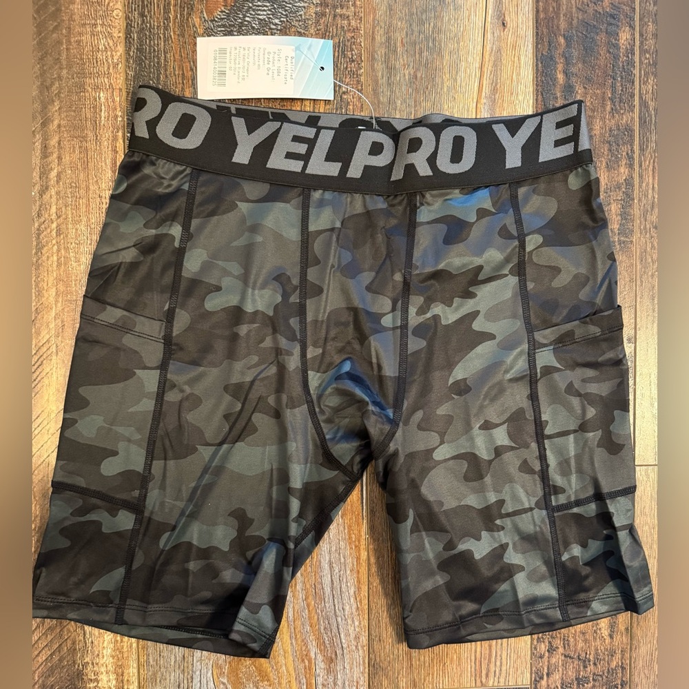 Athletic Training Camo Bike Shorts